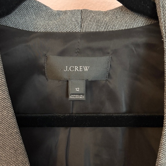 J. Crew Women's Charcoal Buttonless Blazer - Picture 2 of 5